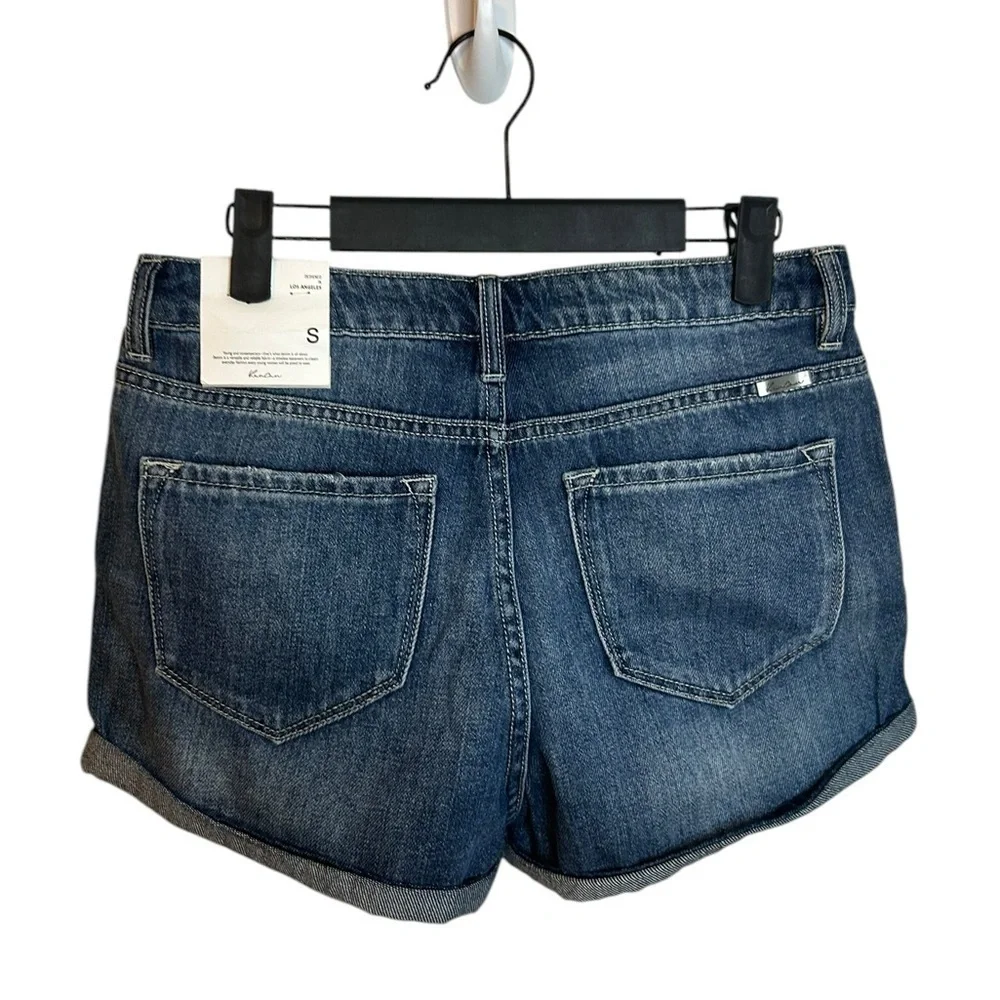 Nwt KanCan High Rise Distressed Denim Shorts